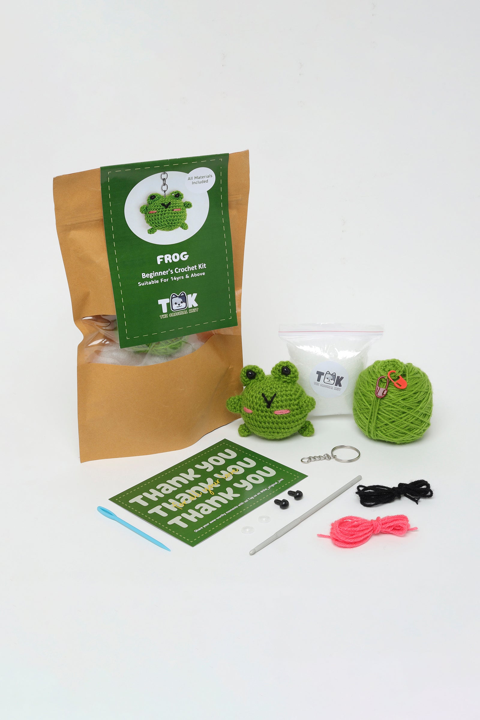 Beginner's Crochet Kit- Frog – The Original Knit