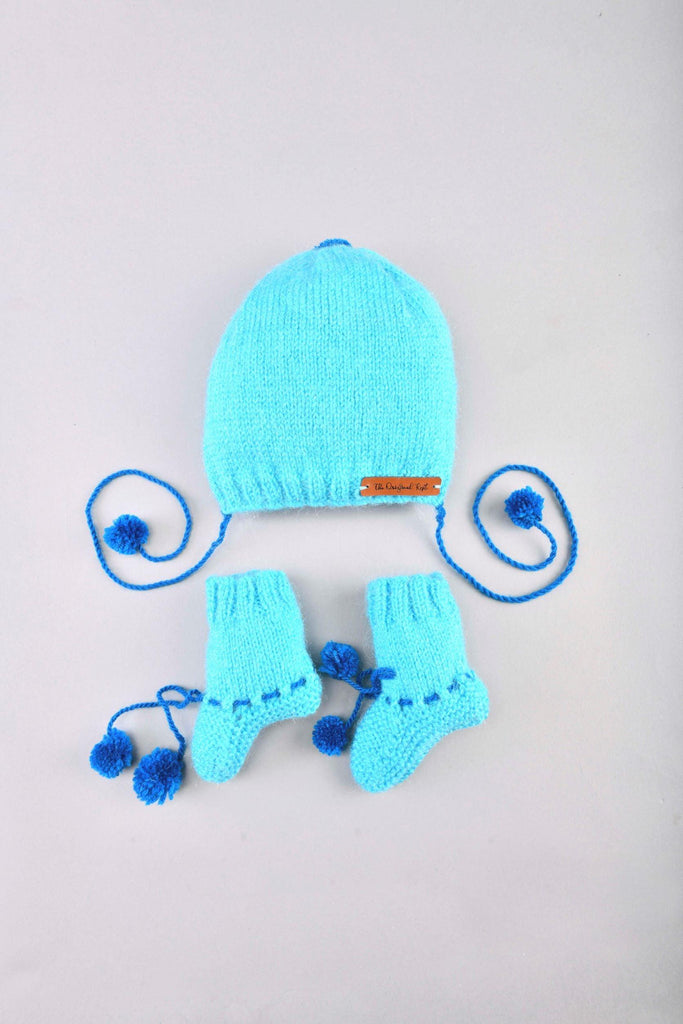 Handmade Cap & Socks- Blue - The Original Knit