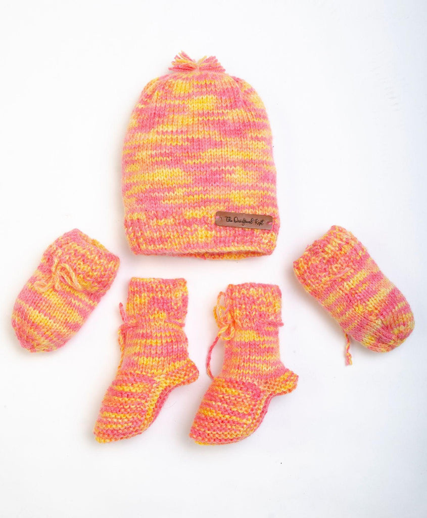 Knitted Cap, Mittens & Socks- Multicolour - The Original Knit