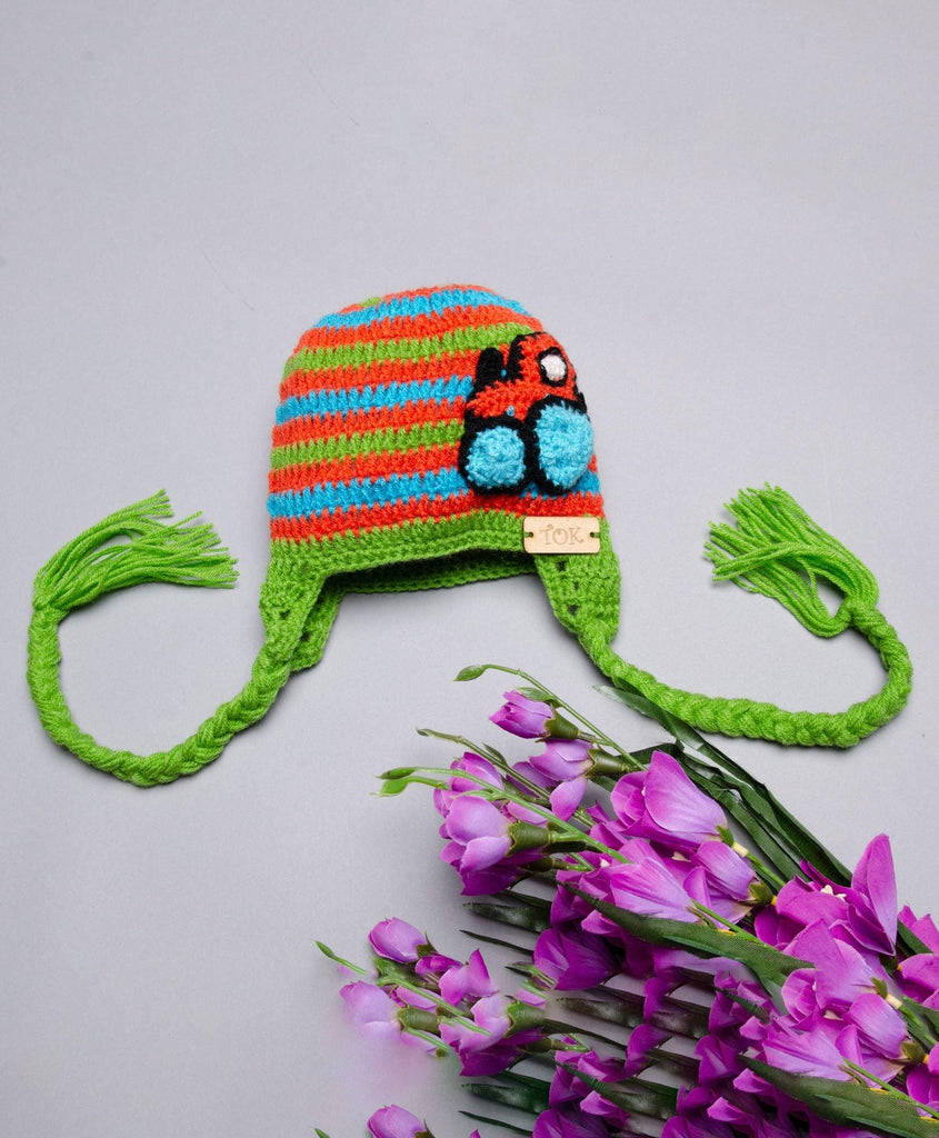 Car Patch Cap- Green & Orange