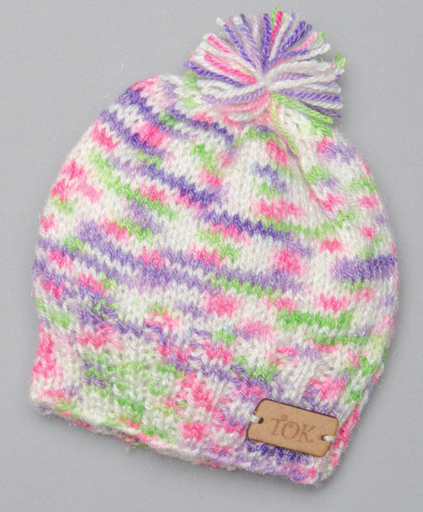 Burst Of Colours Knitted Cap- Multicolour