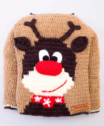 Teddy Embellished Sweater- Beige - The Original Knit