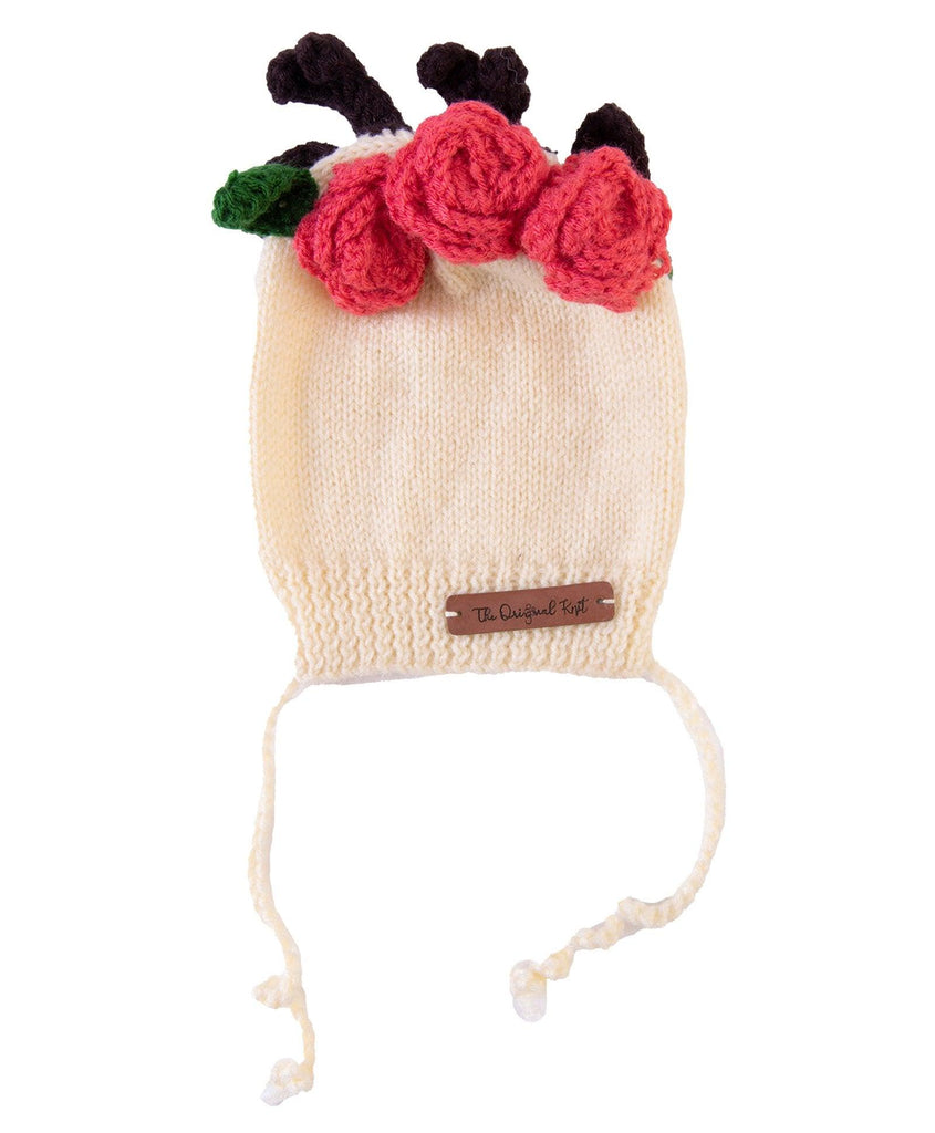 Reindeer Cap- Off White - The Original Knit