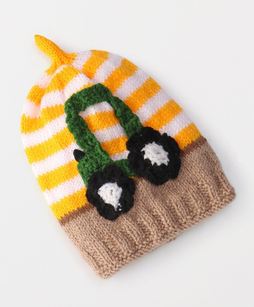 Car Patch Cap- Yellow & White