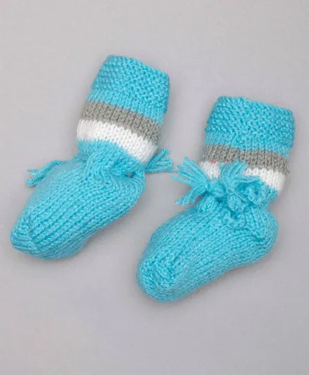 Handmade Socks- Blue - The Original Knit