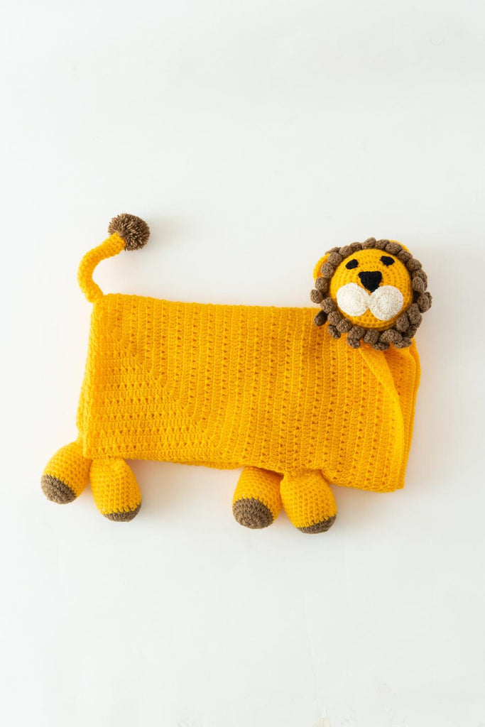 Tiger Crochet Blanket- Yellow - The Original Knit