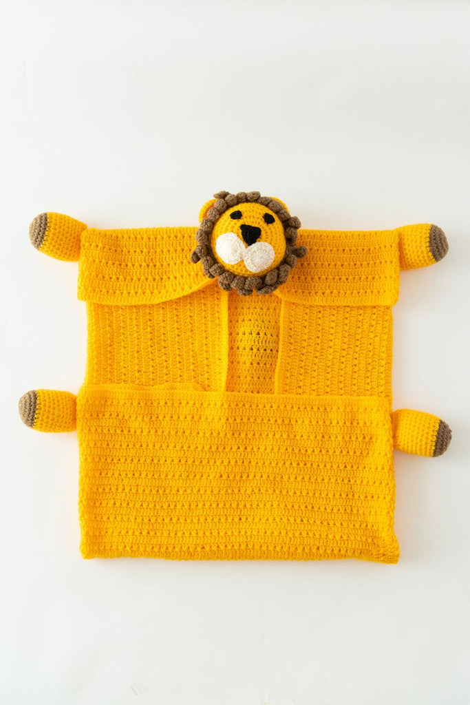 Tiger Crochet Blanket- Yellow - The Original Knit