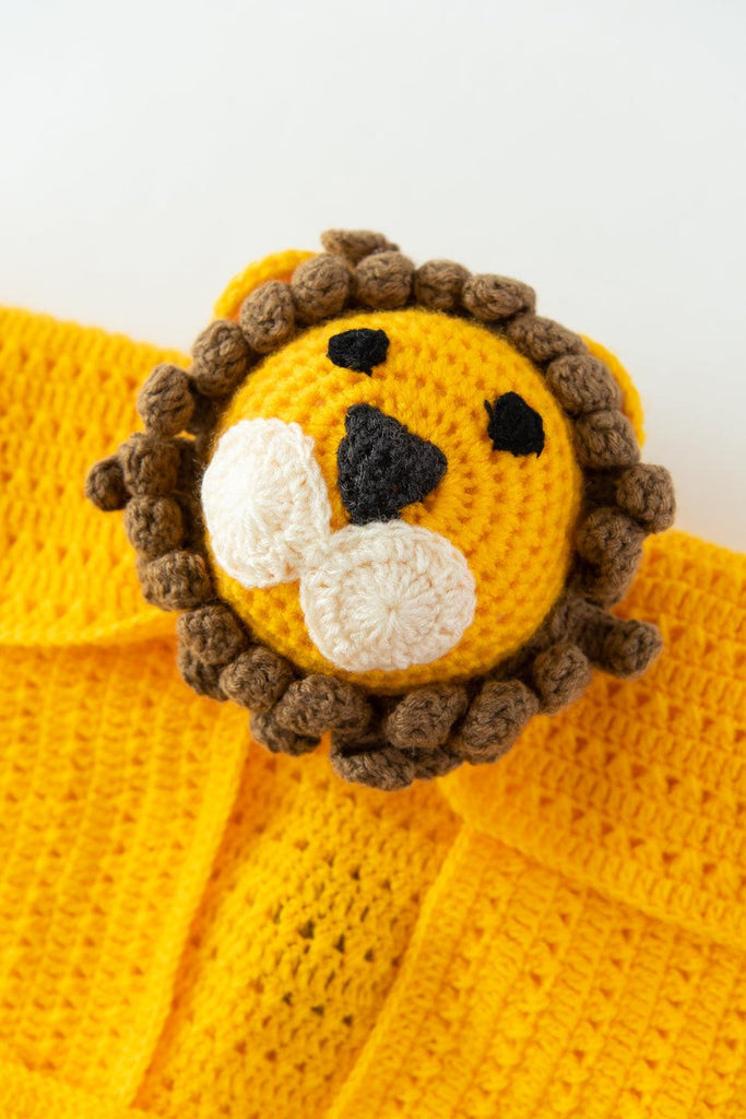 Tiger Crochet Blanket- Yellow - The Original Knit
