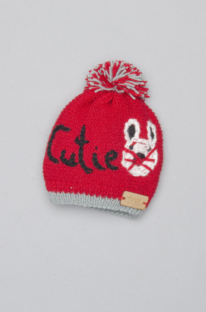 Cutie Cat Cap- Red - The Original Knit