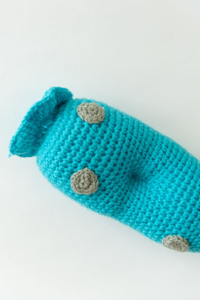 The Minty Candy Cushion- Blue - The Original Knit