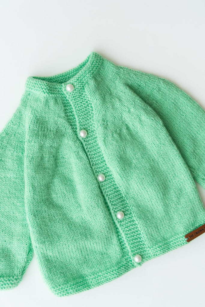 Handmade Sweater Set- Light Green - The Original Knit