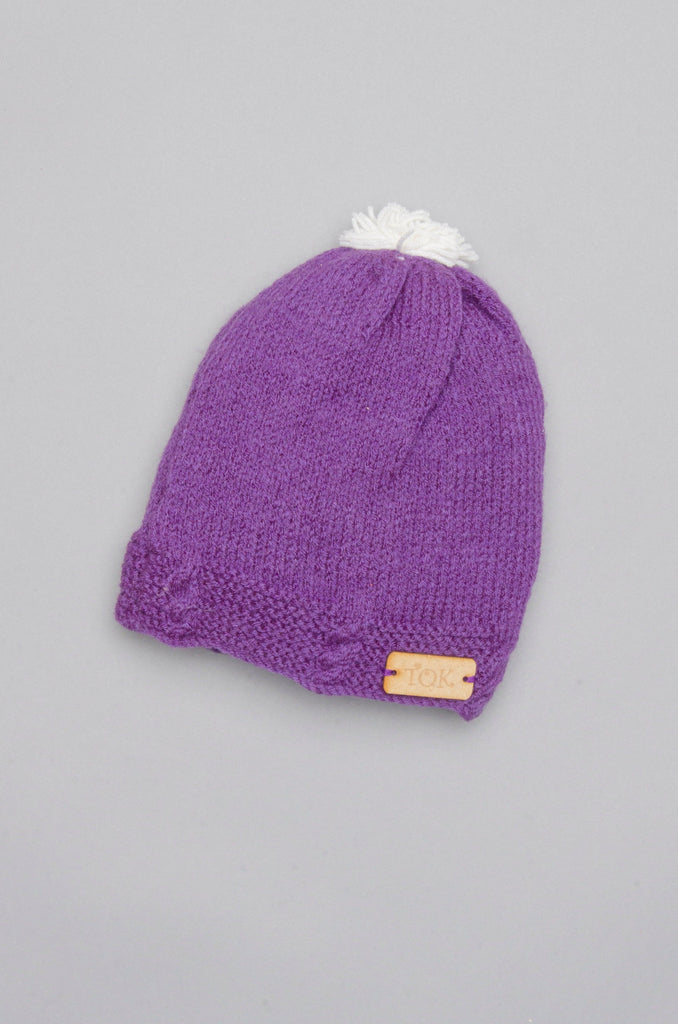 Handmade Cap- Purple - The Original Knit