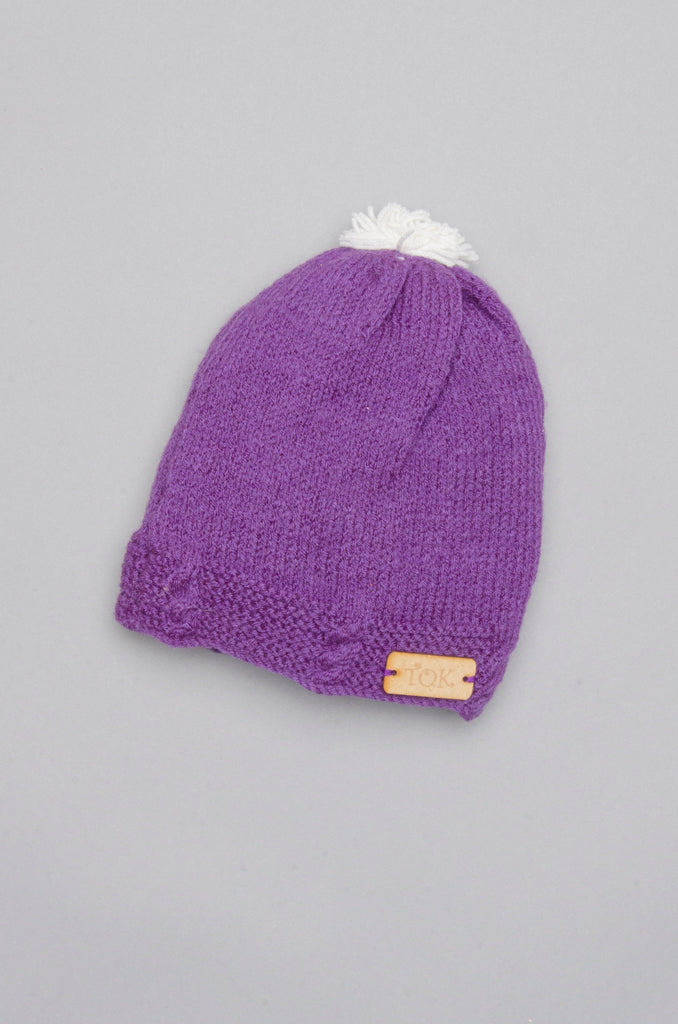 Handmade Cap- Purple - The Original Knit