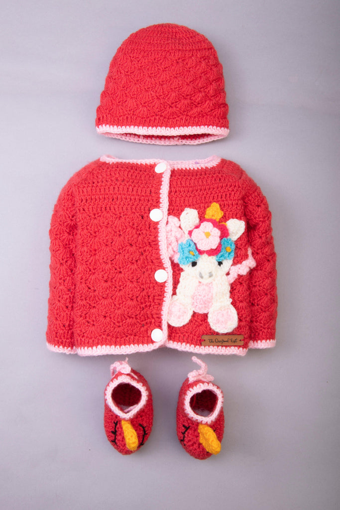 Unicorn Sweater Set- Pink - The Original Knit