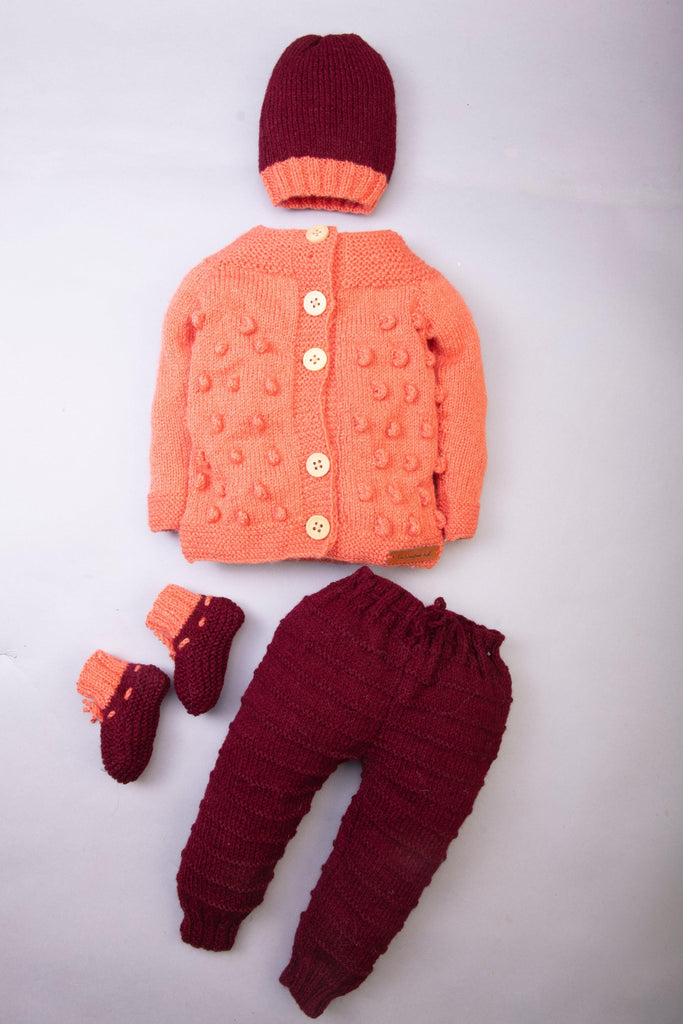 Sweater Set with Pyjama- Rust & Brown - The Original Knit