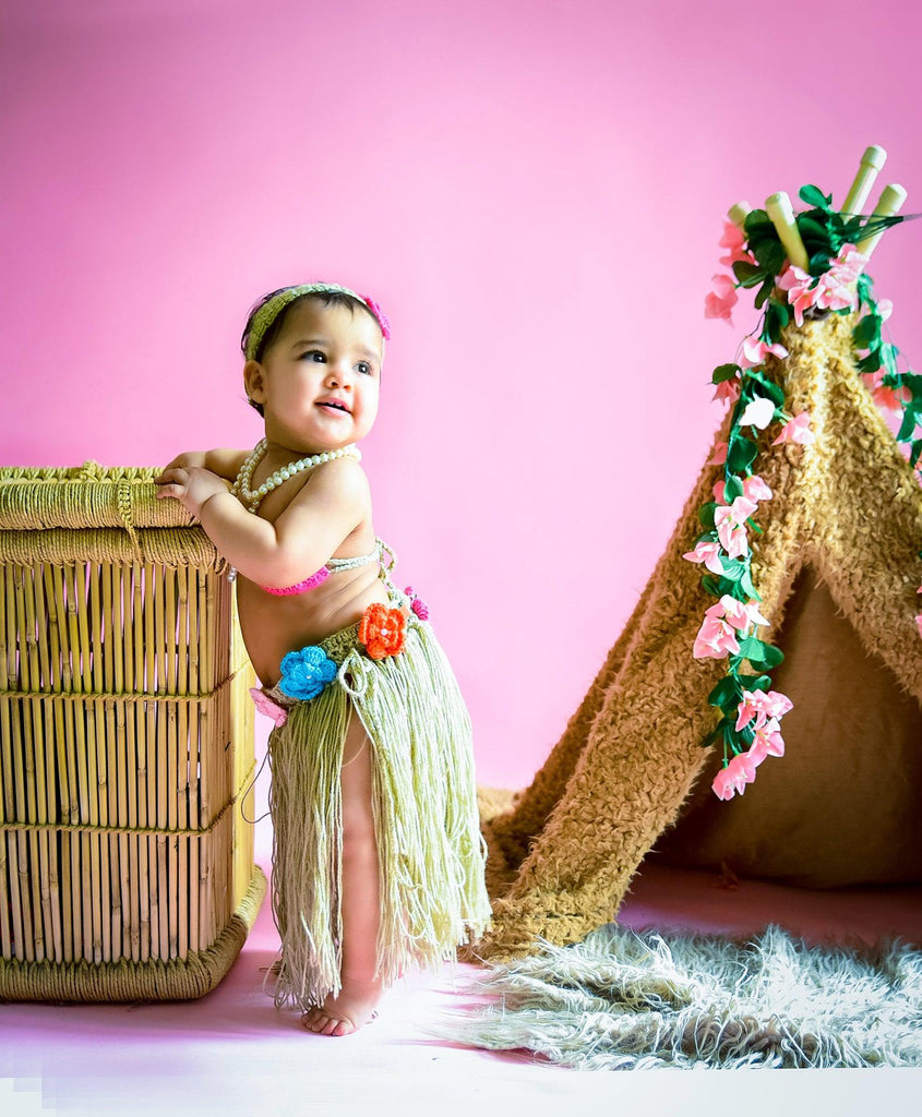 Hawaiian Dress Photography Prop- Brown
