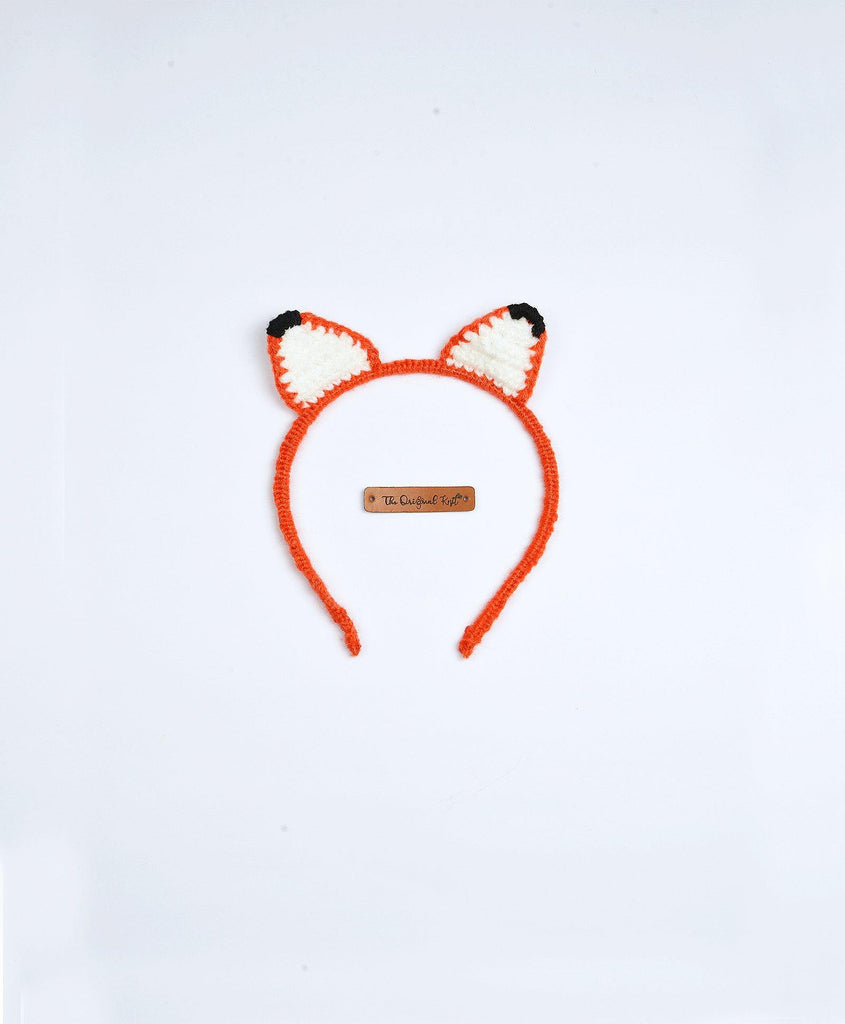 Fox Ear Hairband- Orange - The Original Knit