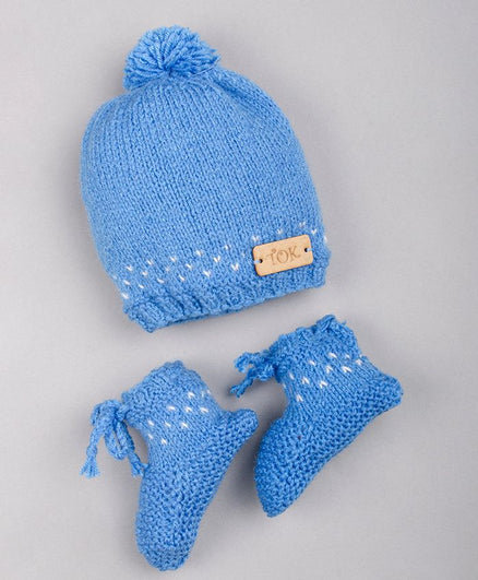 Knitted Cap & Socks- Blue - The Original Knit