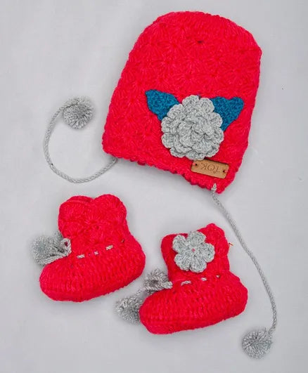 Big Flower Cap & Booties