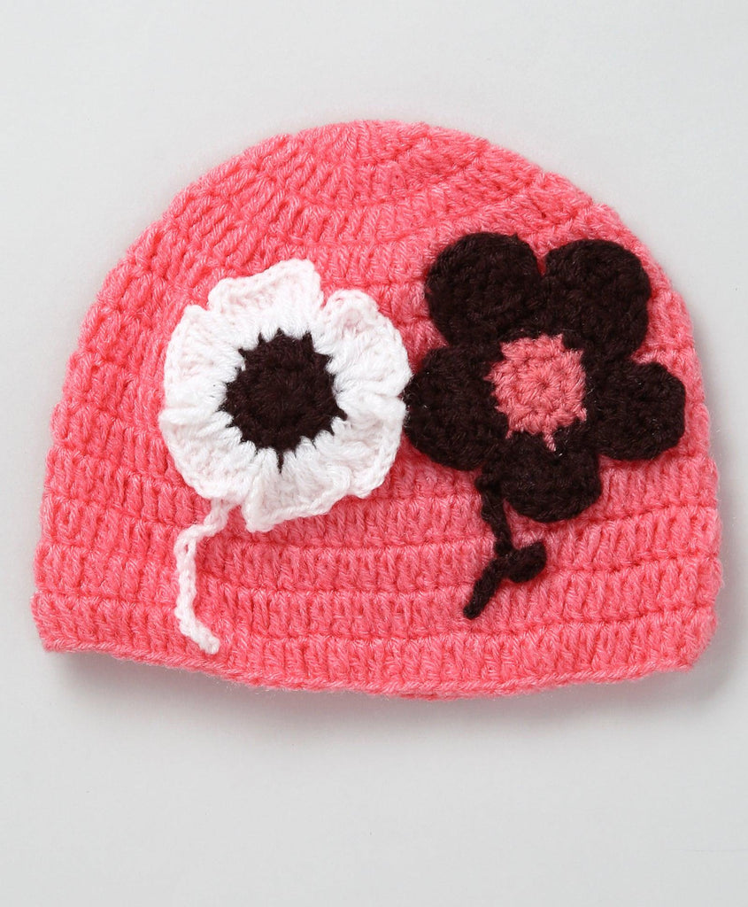 Twin Flower Cap- Rose Pink - The Original Knit